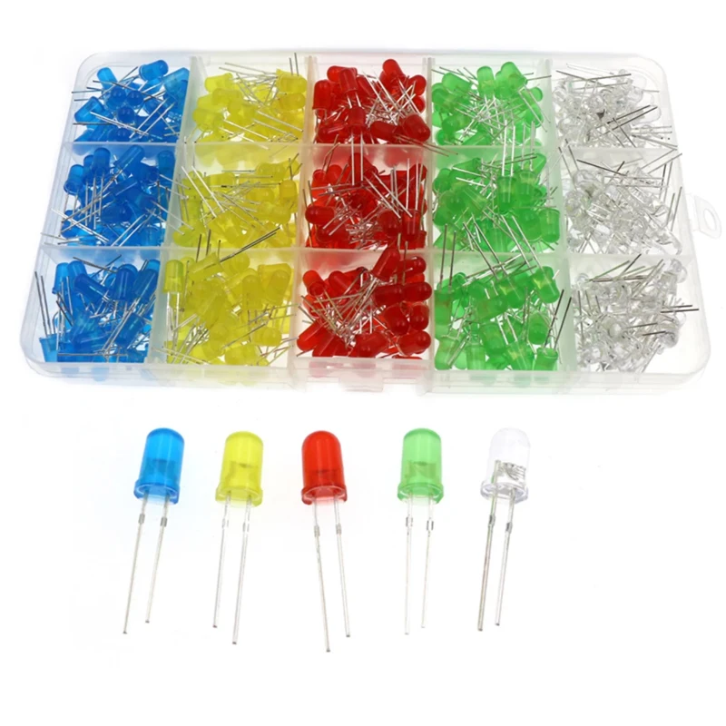 3MM 5MM LED Diode Light Assorted Kit , Electronic Componen DIP Lamp  Emitting Diode Led Light Red