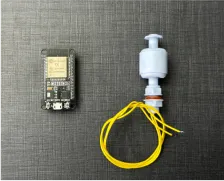 Water level detection using P45 float switch