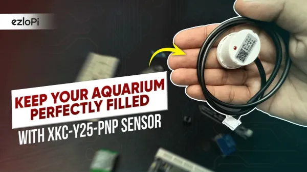 Monitoring water levels using the XKC-Y25-PNP level sensor