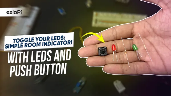 Controlling multiple LED states using a push button