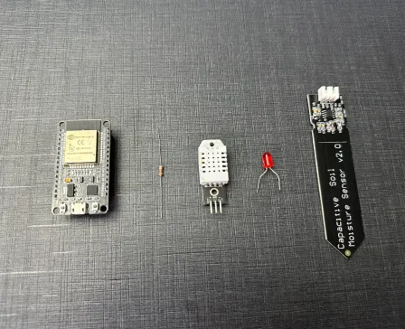 Smart Irrigation System using soil moisture sensor and DHT22