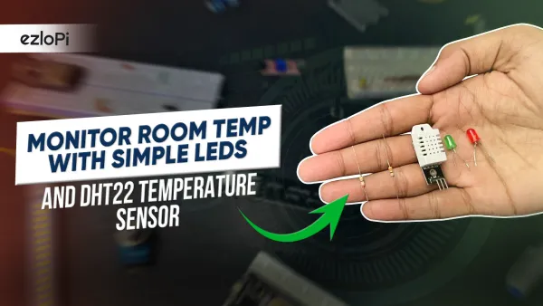 Temperature monitoring with DHT22 and LEDs