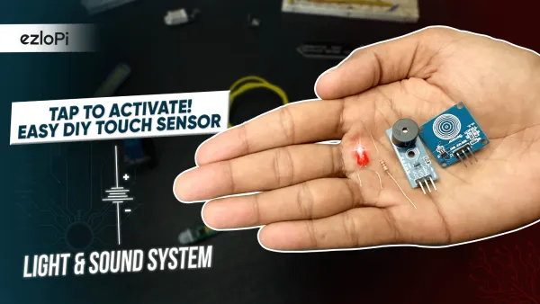 Using touch sensor to control buzzer and LED