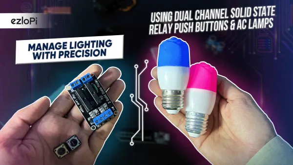 Control AC lamps using solid-state relay