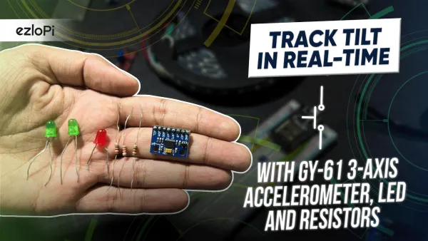 Single-axis level meter using accelerometer and LEDs